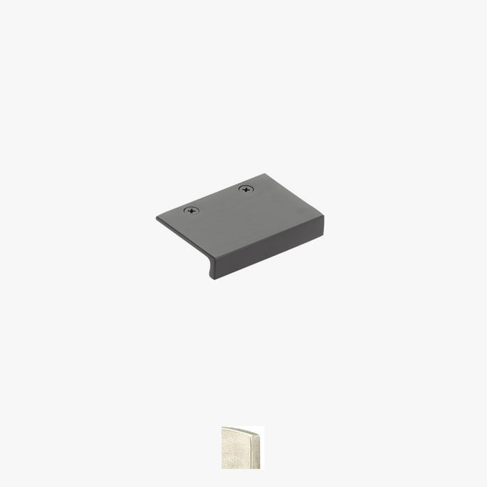 Sandcast Bronze Rustic Modern Edge Pull by Emtek 1-1/2" Flat Black Bronze