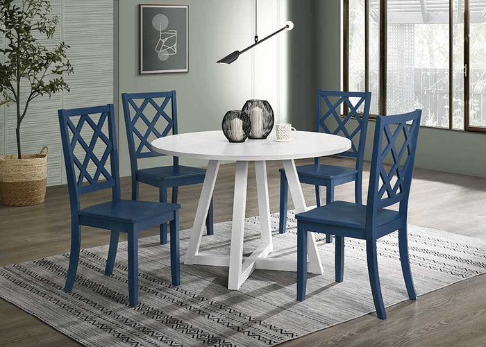 Sandpiper Diamond Back Side Chair Blue