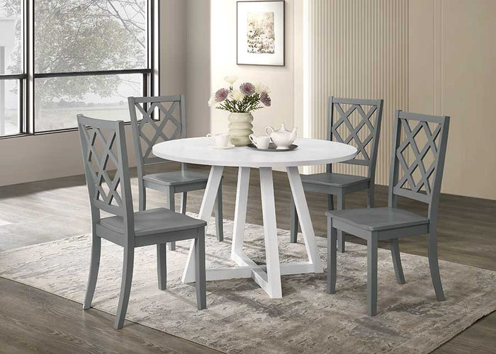Sandpiper Diamond Back Side Chair Grey