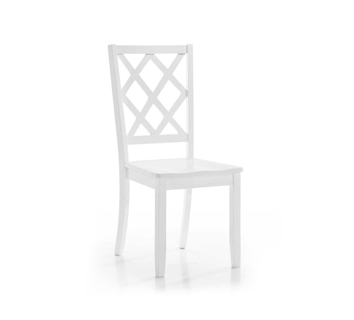 Sandpiper Diamond Back Side Chair White
