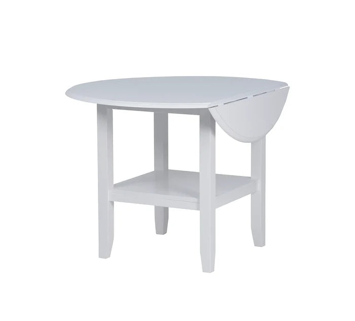 Sandpiper Round Drop Leaf Storage Dining Table