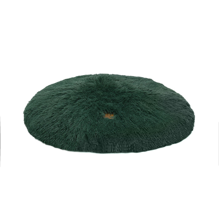 Shaggy Faux Fur Round Padded Lounge Mat - Eden Green Charlie's Pet Products