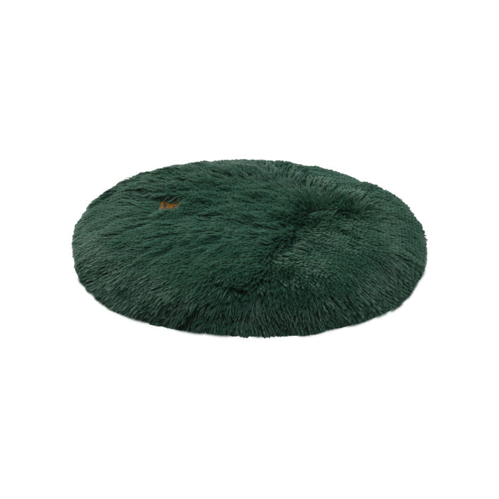 Shaggy Faux Fur Round Padded Lounge Mat - Eden Green Charlie's Pet Products
