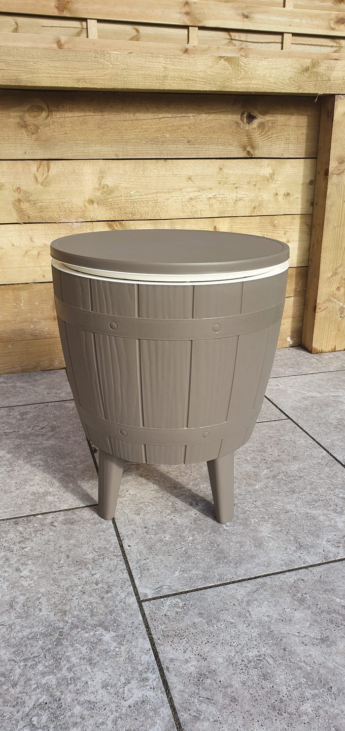 Signature Weave - Rattan Barrel Shape Ice Bucket Table | Ice0360