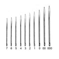 Size 4, C.S Osborne 3 Cornered Point Glover Needle