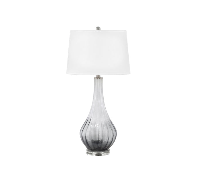 SMOKE GLASS TABLE LAMP