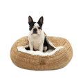 Snookie Hooded Pet Bed in Corncob - Iced Coffee Brown Charlie's Pet Products