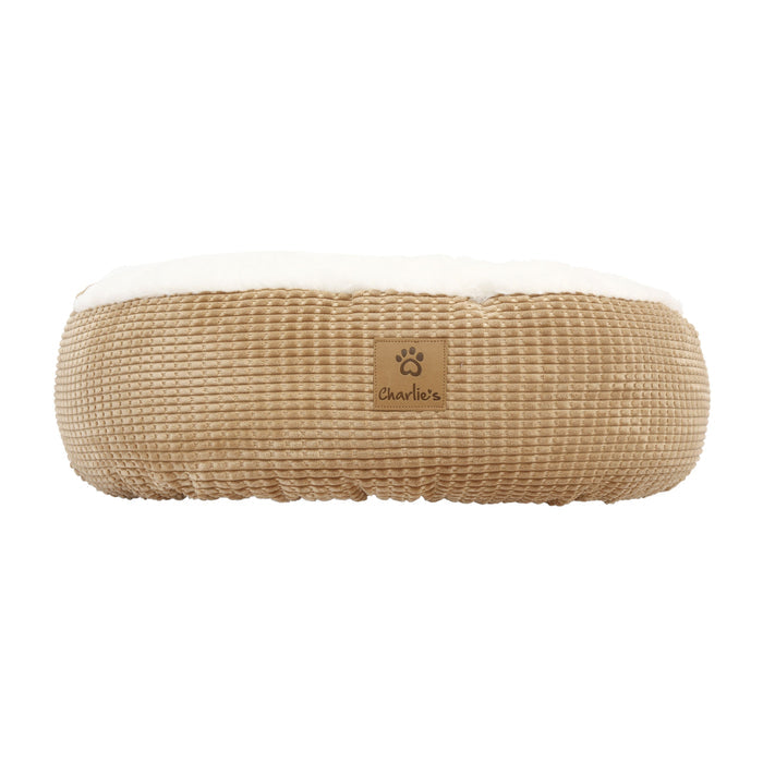 Snookie Hooded Pet Bed in Corncob - Iced Coffee Brown Charlie's Pet Products