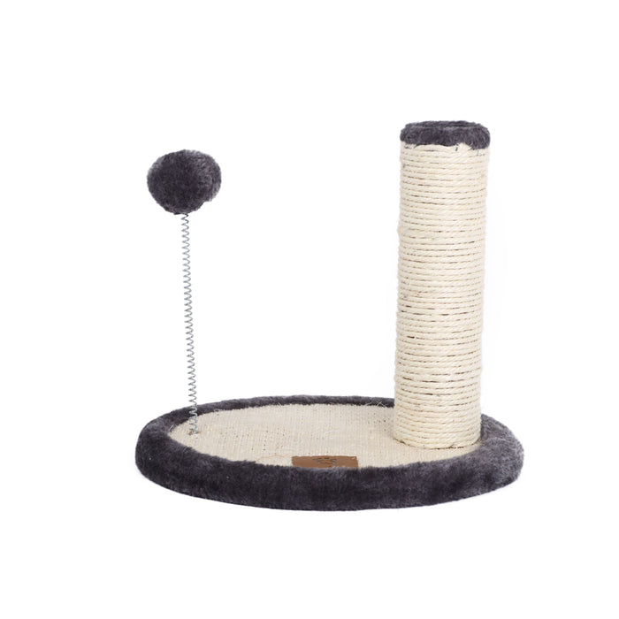 Springy Cat Scratcing Post with Pompom Teaser Toy Charlie's Pet Products