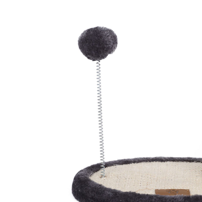 Springy Cat Scratcing Post with Pompom Teaser Toy Charlie's Pet Products