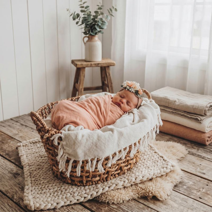 Sugar & Maple Swaddle Blanket