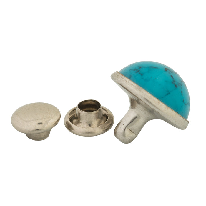 Synthetic Turquoise Rivets
