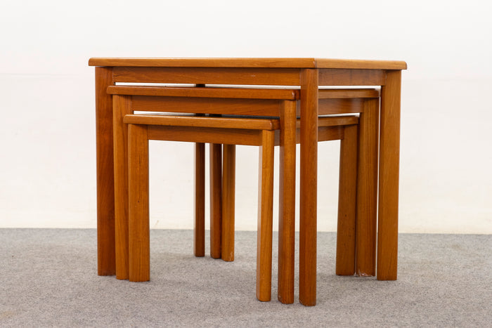 Teak Nesting Tables - (D1344)
