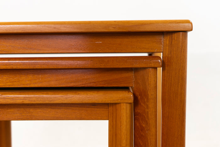 Teak Nesting Tables - (D1344)