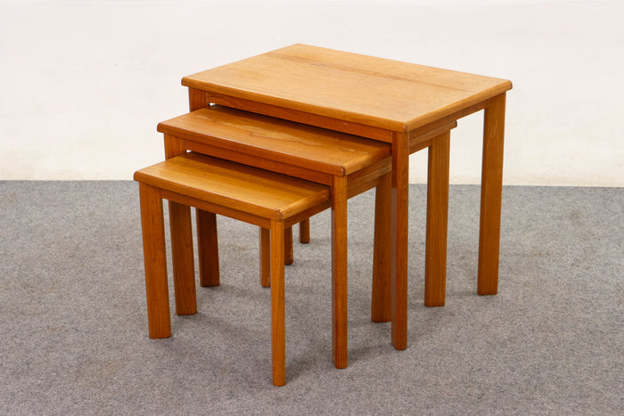 Teak Nesting Tables - (D1344)