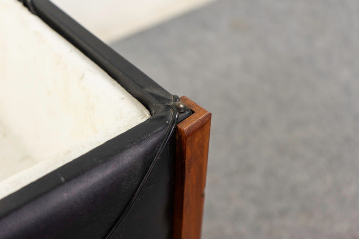 Teak & Vinyl Danish Planter - (325-254)