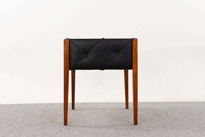 Teak & Vinyl Danish Planter - (325-254)