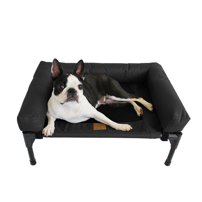 Trampoline Bolster Sofa Pet Bed Black Charlie's Pet Products