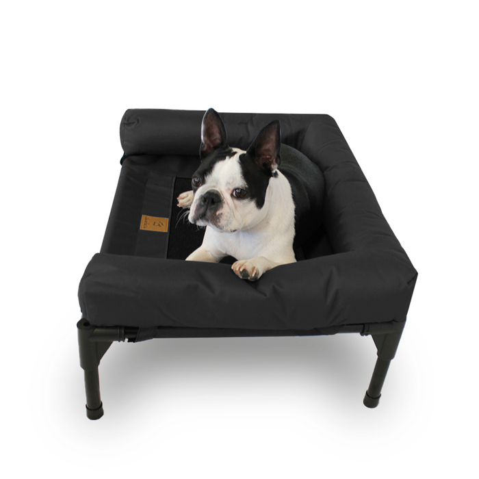 Trampoline Bolster Sofa Pet Bed Black Charlie's Pet Products