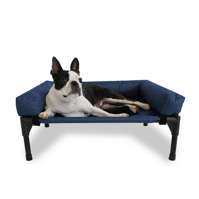 Trampoline Bolster Sofa Pet Bed Blue Charlie's Pet Products