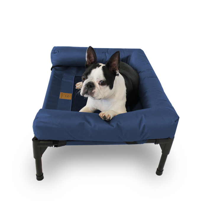 Trampoline Bolster Sofa Pet Bed Blue Charlie's Pet Products