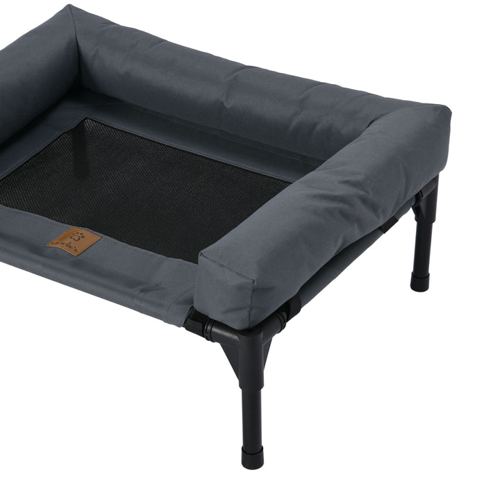Trampoline Bolster Sofa Pet Bed Grey Charlie's Pet Products
