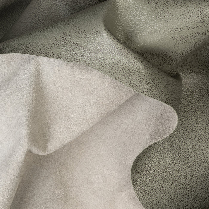 Modern Leather for Upholstery, Dark Gray, Fold