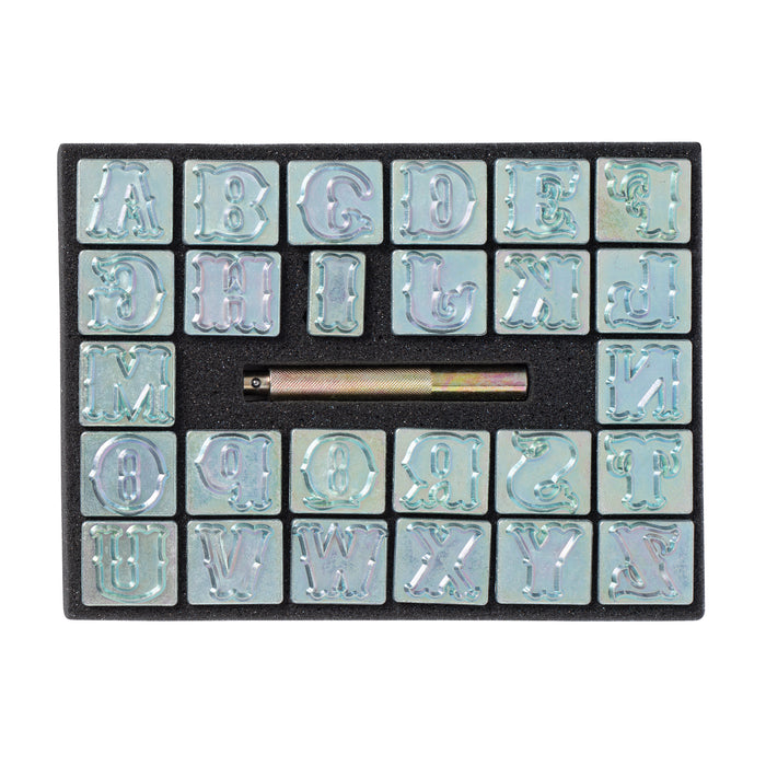Uppercase Alphabet Stamping Set, 1"