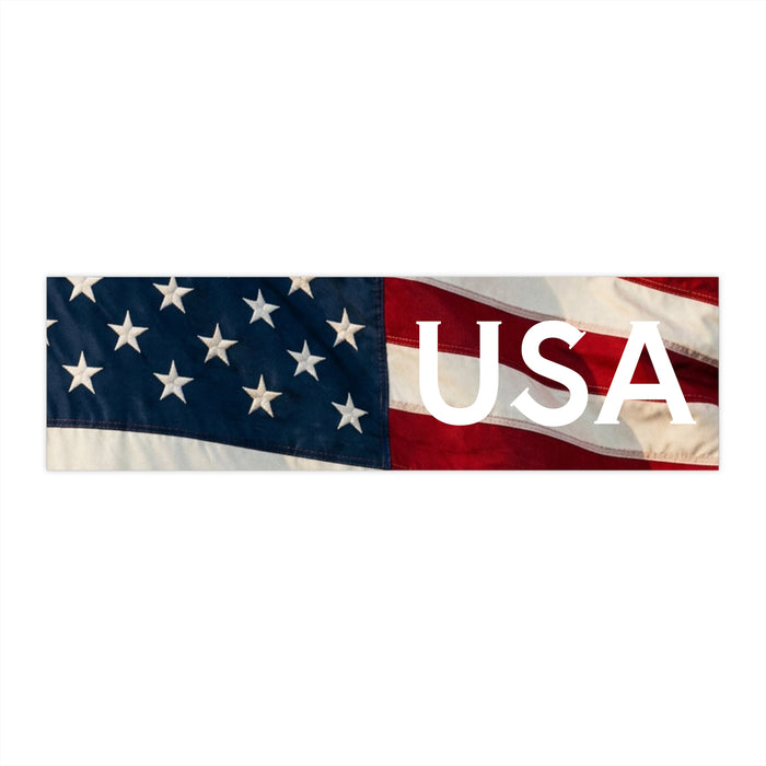 USA Flag Bumper Sticker — Patriotic American Flag Decal