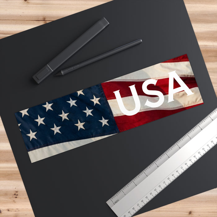 USA Flag Bumper Sticker — Patriotic American Flag Decal