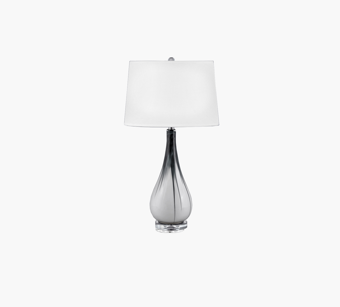 Verona Black Two Tone Glass Table Lamp