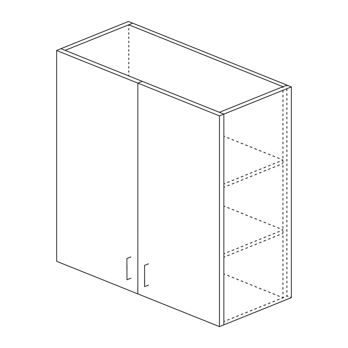Wall Cabinet: Shelves 40"H x 12"D
