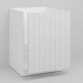 White Beaded Drawer for Sektion 12" 30" Pull Out
