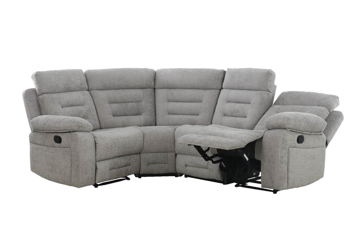 Wilbur Manual Recliner Fabric Corner Sofa | VIDA Living