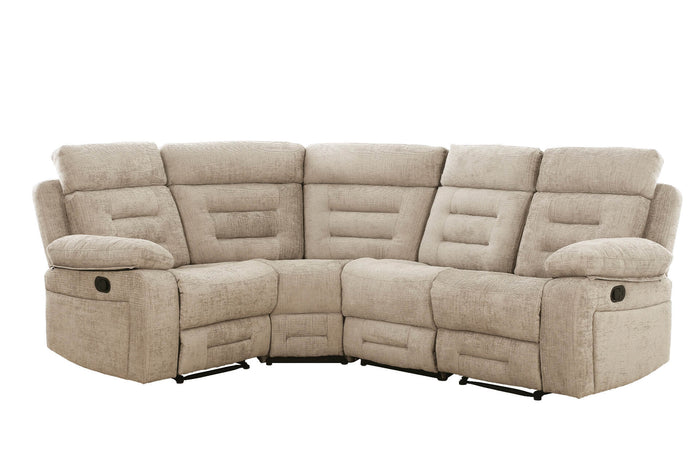 Wilbur Manual Recliner Fabric Corner Sofa | VIDA Living