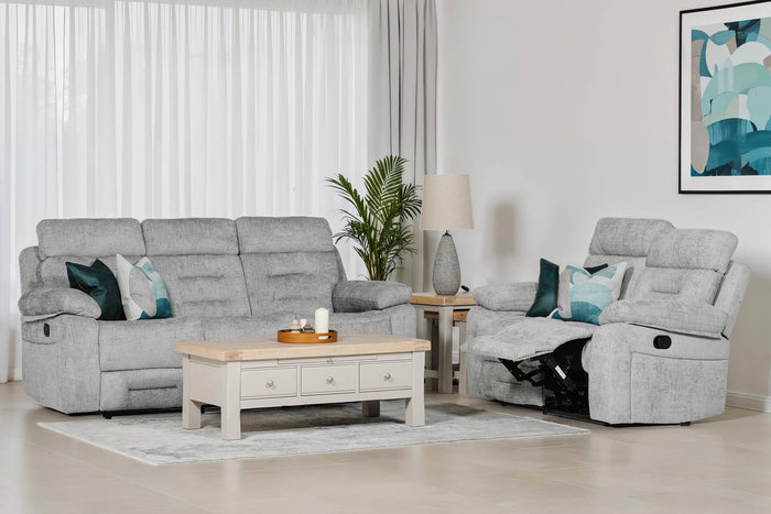 Wilbur Manual Recliner Fabric Corner Sofa | VIDA Living