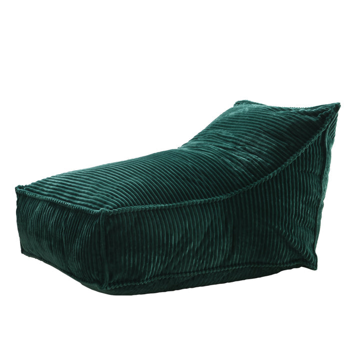 Cadence & Co. Wilde Ribbed Luxe Fleece Beanbag Lounge Cover Emerald Cadence & Co.