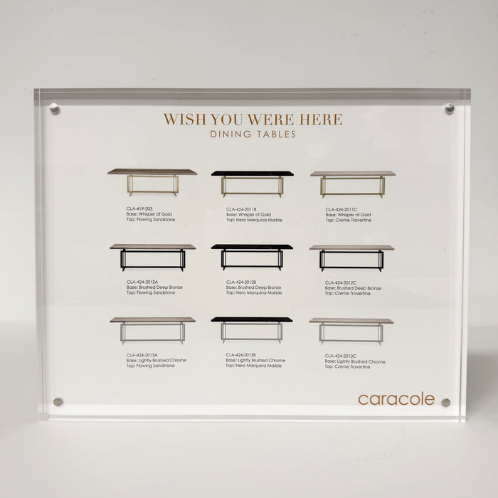 Wish You Were Here POS with 8.5 x 11 Acrylic Frame