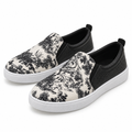 Women Artistic Print Slip-On Sneakers