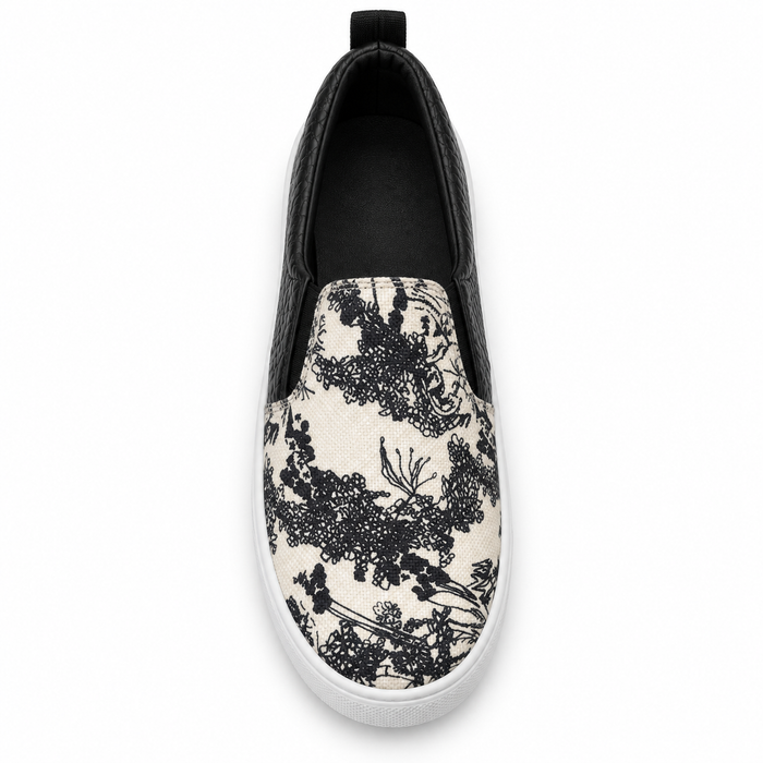 Women Artistic Print Slip-On Sneakers