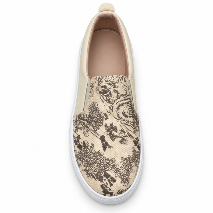 Women Artistic Print Slip-On Sneakers