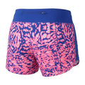 Women Printed Performance Running Shorts With Zip Pocket