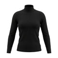 Women Ribbed Long Sleeve Mock Neck Top