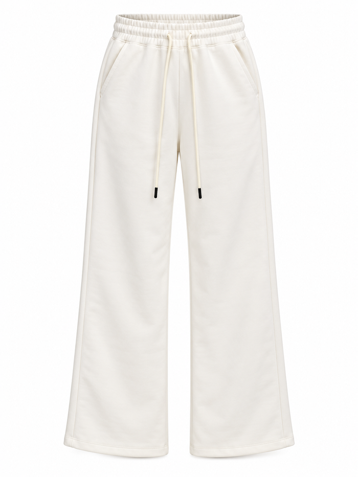 Women Wide Leg Sweatpants With Drawstring Waist