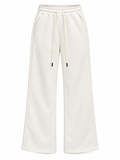Women Wide Leg Sweatpants With Drawstring Waist