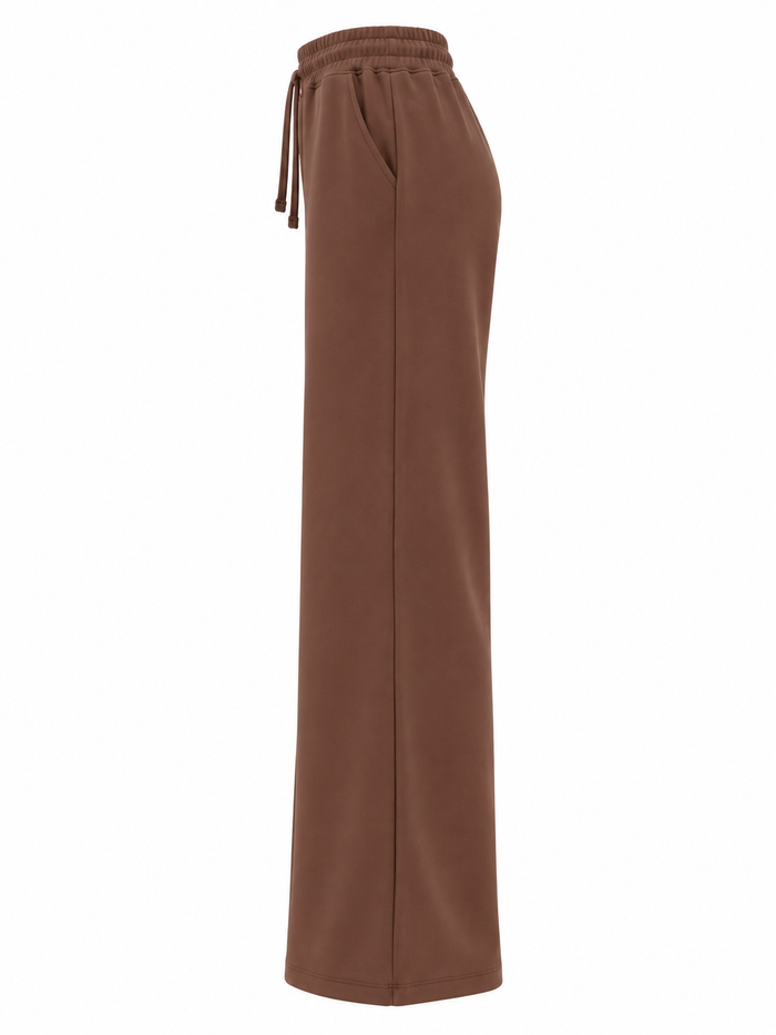 Women Wide Leg Sweatpants With Drawstring Waist