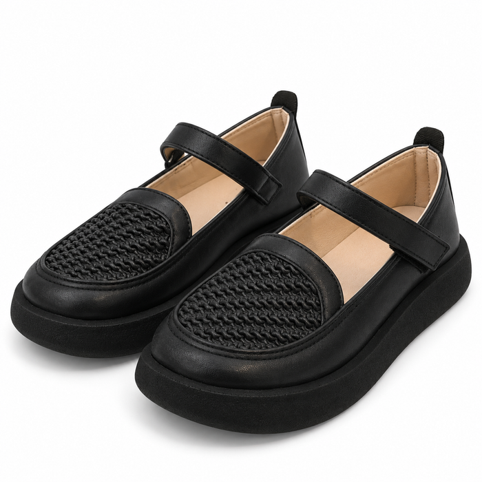 Woven Detail Mary Jane Shoes