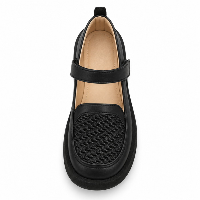 Woven Detail Mary Jane Shoes